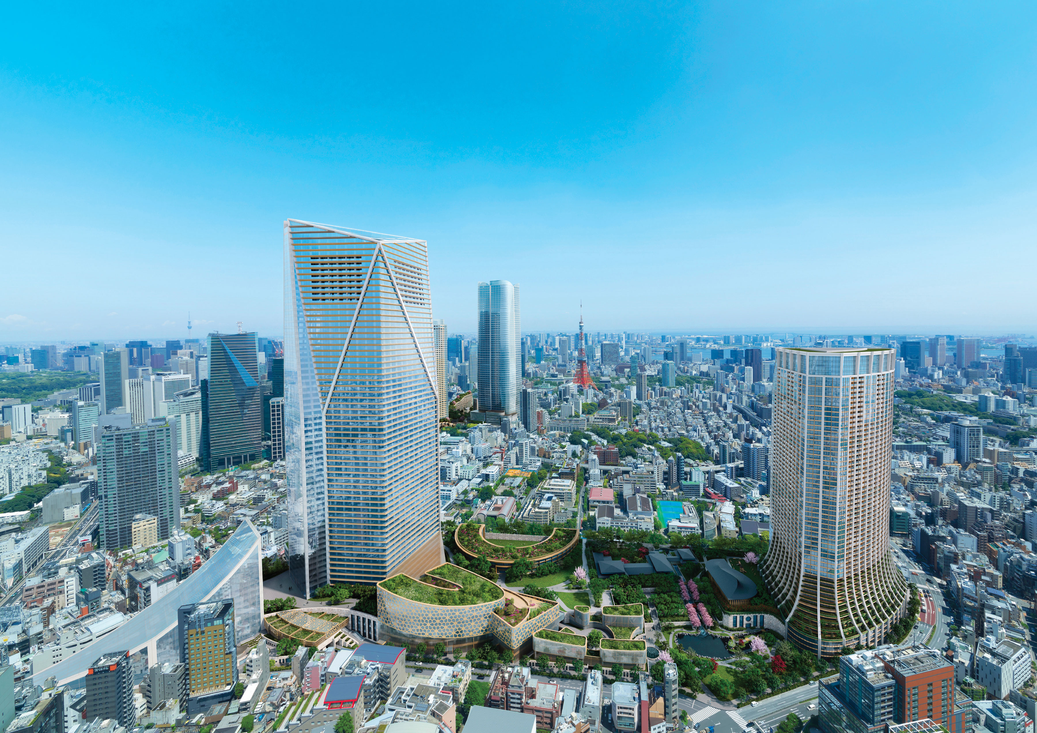 View of Izaka Hills from Roppongi Hills Mori Tower